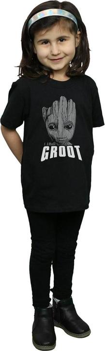 Image du produit - T-shirt GUARDIANS OF THE GALAXY GROOT FACE - Fille (116)