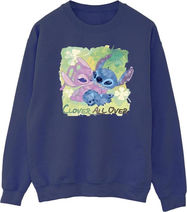 Produktbild Disney Lilo And Stitch St Patrick's Day Clover Sweatshirt (S)