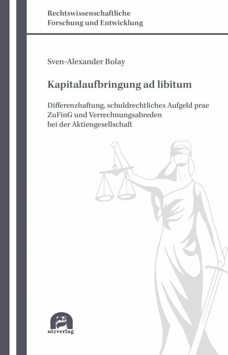 Produktbild Kapitalaufbringung ad libitum (Deutsch, Sven-Alexander Bolay, 2024)