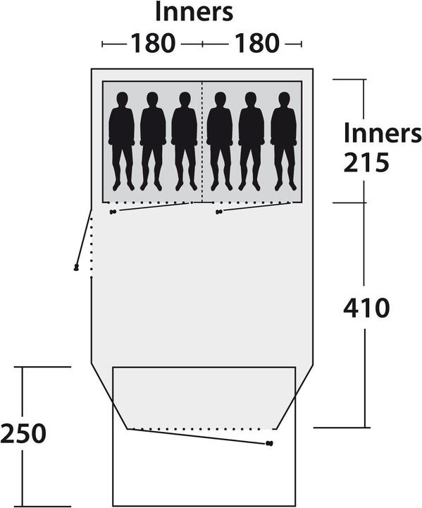 Produktbild Outwell Roswell 6A Tent (Tunnelzelt, 26.60 kg, 6 Personen)