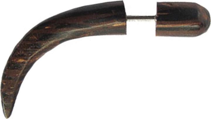 Immagine prodotto Star Piercing Fake Expander gebogen rund aus Palmholz (senza ottone, Organico)