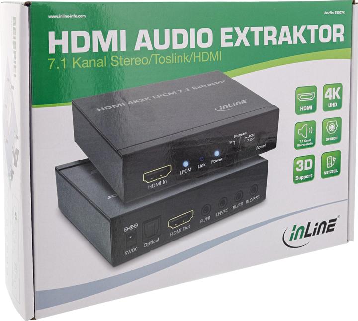 Produktbild InLine Extraktor/Signaltrenner (TOSLINK)