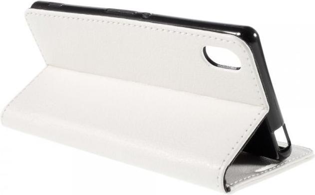 Actual product image MU Classic Chic leather cell phone case with litchi texture (Sony Xperia M4 Aqua)