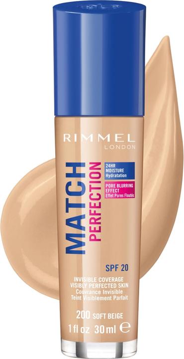 Produktbild Rimmel London Match Perfection SPF20 (200 Soft Beige)