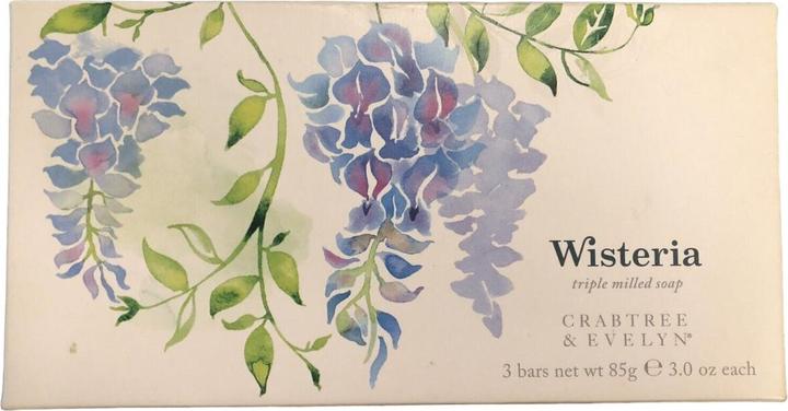 Actual product image Floris Crabtree & Evelyn Set Trio Wisteria Hydrating Soap Bar - 3 Pieces, 85 Grams Each (Device)