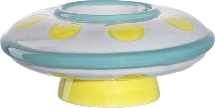 Actual product image Leonardo Children's Egg Cup Avventura UFO, Yellow/Turquoise/White (1 x)