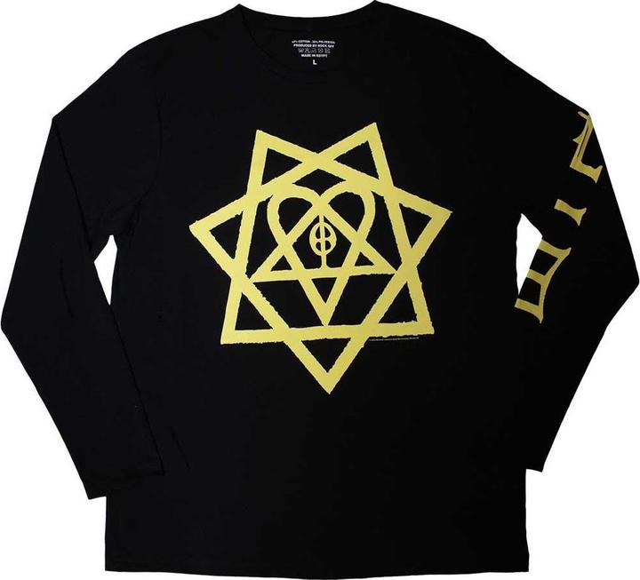 Actual product image Him Unisex Adult Heartagram Honeycomb Long-Sleeved T-Shirt (M)