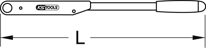 Produktbild KS Tools Kurzweg-Drehmomentschlüssel, 1/2", 25-150 Nm (1/2", 25 Nm, 150 Nm)