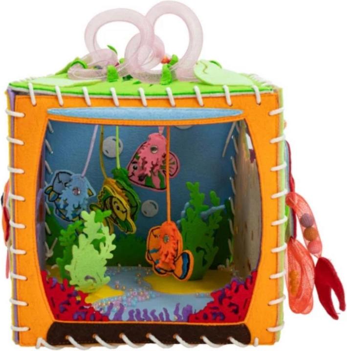 Image du produit Montessori CUBE MOTEUR - LIVRE MOLLE - Sensory Board - Cube Miracle Aquarium - Montessor® - Plaisir d'apprendre