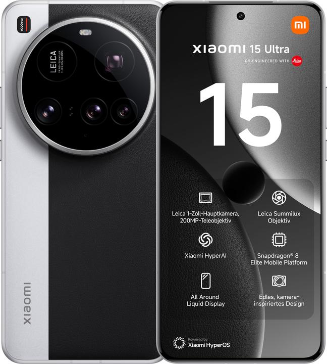 Image du produit Xiaomi 15 Ultra (1000 Go, Argent Chrome, 6.73", Double SIM, 50 Mpx, 5G)