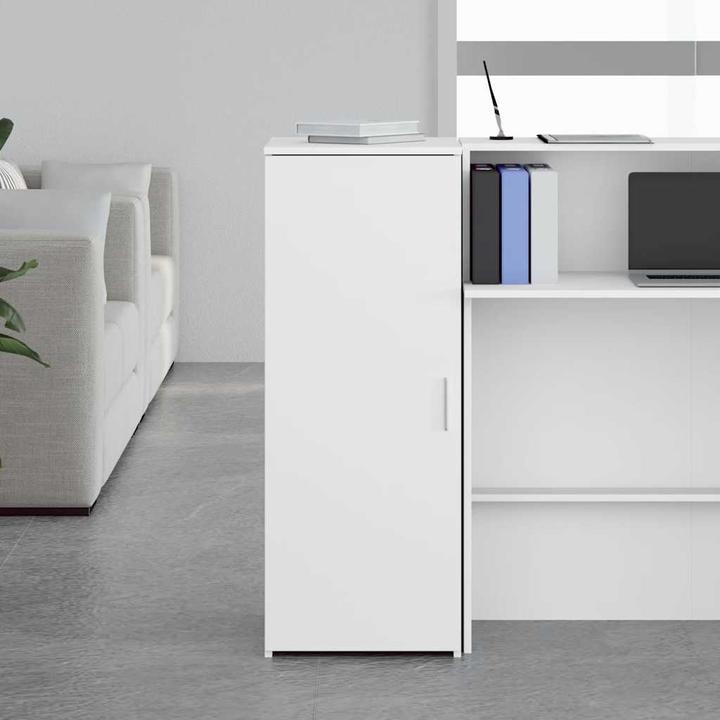 Image du produit VidaXL Armoire de stockage Blanc 40x45x103,5 cm Armoire en bois composite Armoire de classement