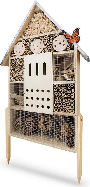 Wildlife Friend Hôtel pour insectes XL (Abeille, Coccinelles, Papillons, Chrysanthèmes)