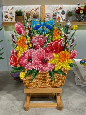Actual product image Craft Buddy Spring, 30x30cm Crystal Art hanging basket