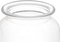 Actual product image Vivalto smooth round jar with glass lid 1200ml (1.20 l)