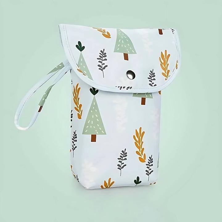 Actual product image Trixie Baby waterproof nappy bag/ toiletry bag, forest