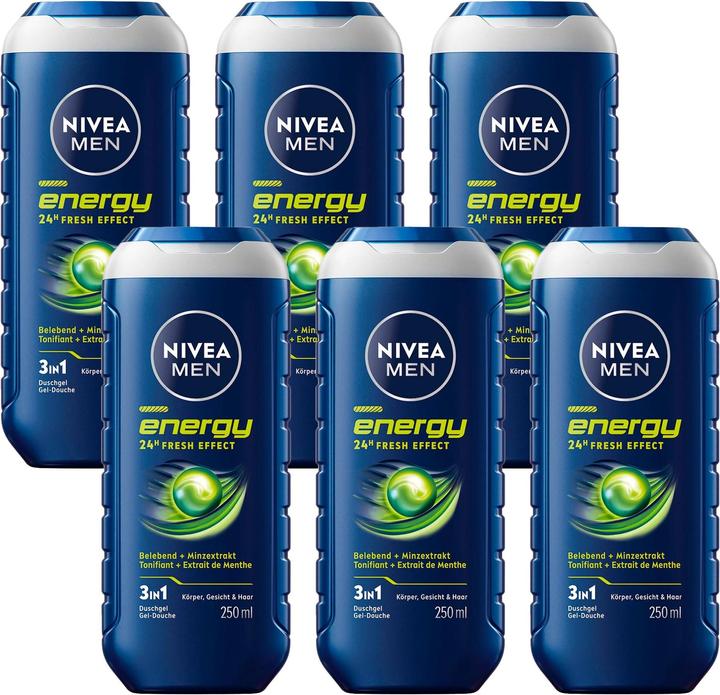 Actual product image NIVEA Multipack Pflegedusche Energy (6 Stück) (1500 ml)