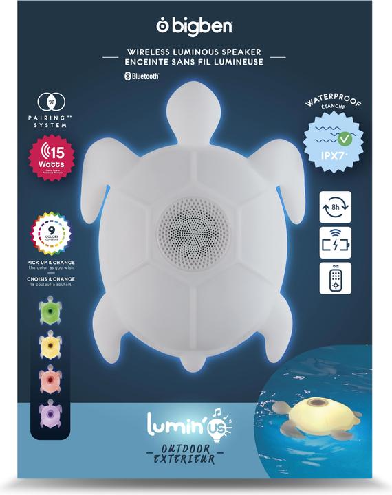 Image du produit Bigben Haut-parleur Bluetooth Lumin'Us Duck (8 h, Fonctionnement sur batterie)