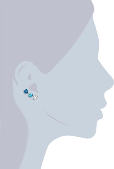 Actual product image Lulu & Jane Ladies metal alloy decorated with crystals by Swarovski® silver - 29655 (Metal alloy)