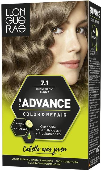 Llongueras COLOR ADVANCE #7,1-rubio ceniza (7.1)