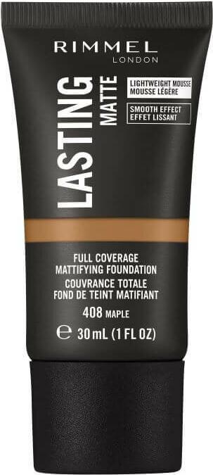 Actual product image Rimmel London Rimmel Lasting Matte Foundation 408 Maple 30ml (408 Maple)