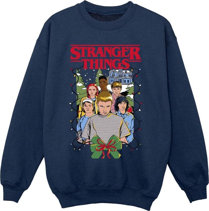 Netflix Stranger Things Christmas Poster Sweatshirt Mädchen