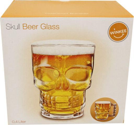 Immagine prodotto Winkee Bicchiere da birra con teschio (0.40 l, 1 x)