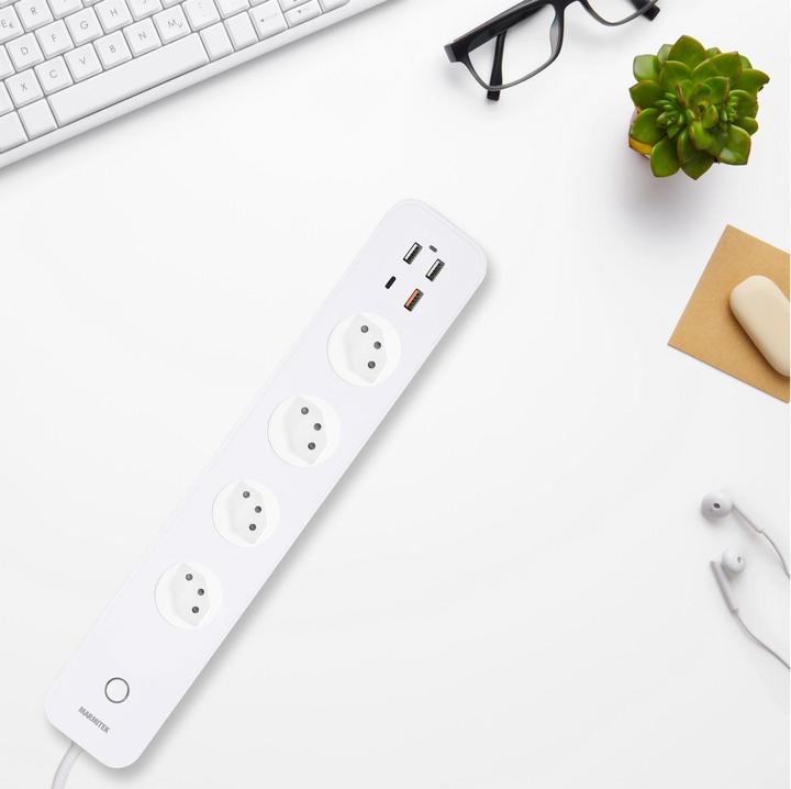 Produktbild Marmitek Wlan-Steckerleiste (8 x, Typ 13, USB, USB-C, USB-A)