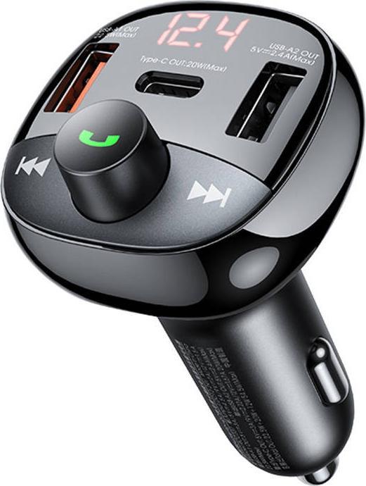Produktbild Remax Car charger USB-C, 2x USB RCC331, 54.5W (black)