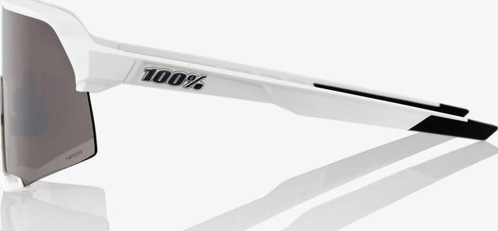 Actual product image 100% S3 Glasses Matte White (Mat white, Silver)