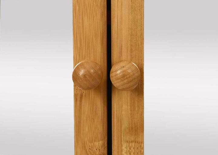 Actual product image Mendler Mirror cabinet HWC-B18, bamboo 62x66x15cm (62 x 66 x 15 cm)