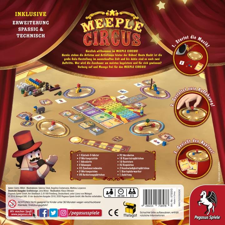 Actual product image Pegasus Meeple Circus (German)
