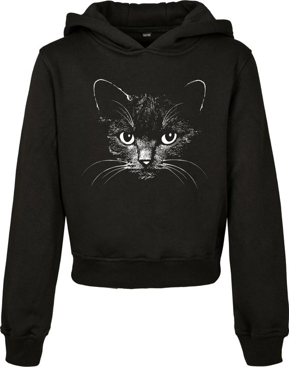 Mister Tee Kids Black Cat Cropped Hoody