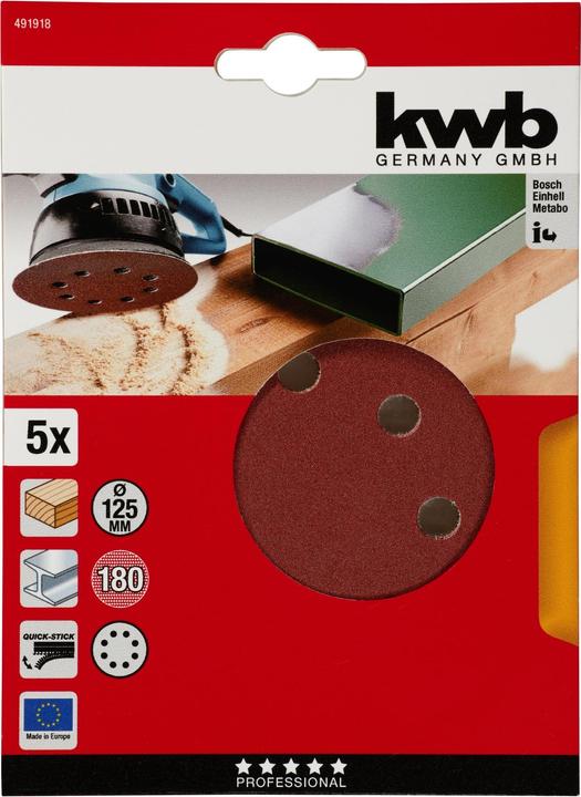 Produktbild kwb Klett-Haftscheiben (180)