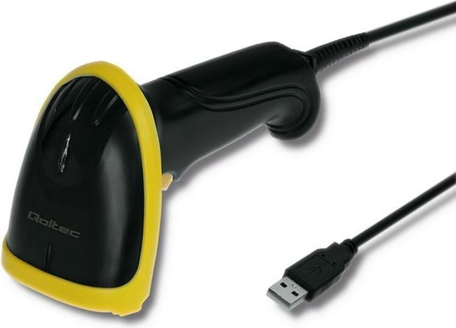 Produktbild Qoltec 50860 Barcodeleser Tragbares Barcodelesegerät 1D Laser (1D-Barcodes)