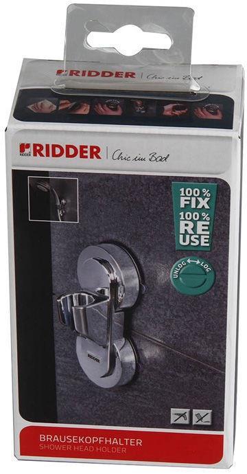 Actual product image Ridder shower head holder 5x6.5x14.5 cm chrome
