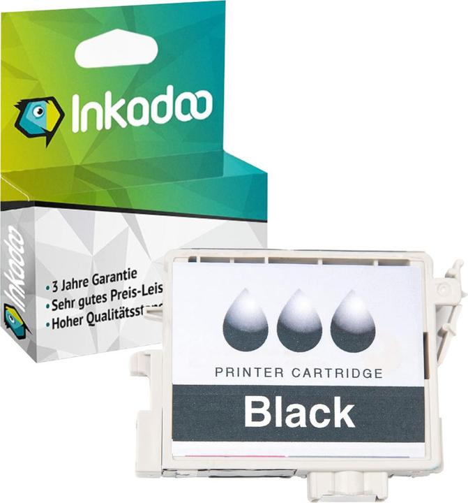 Produktbild Inkadoo Druckerpatronen kompatibel zu Epson C13T05514010 / T0551 Tintenpatrone, schwarz Schwarz (BK)