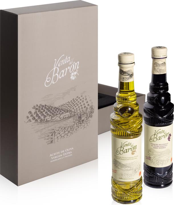 Actual product image Venta del Barón PX Vinegar 500ML + Extra Virgin Olive Oil 500ML (1000 ml)