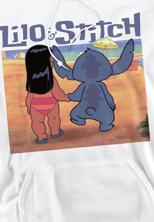 Actual product image Lilo & Stitch Mens Into The Sunset Hoodie (XXL)