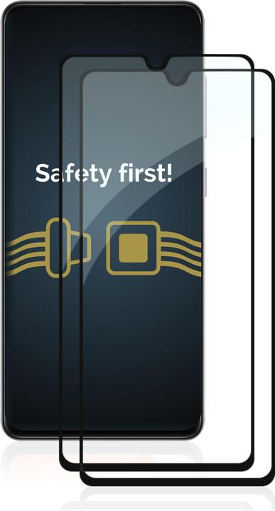 Actual product image Savvies Full-screen armoured glass screen protector (2 Piece, Samsung Galaxy A41)