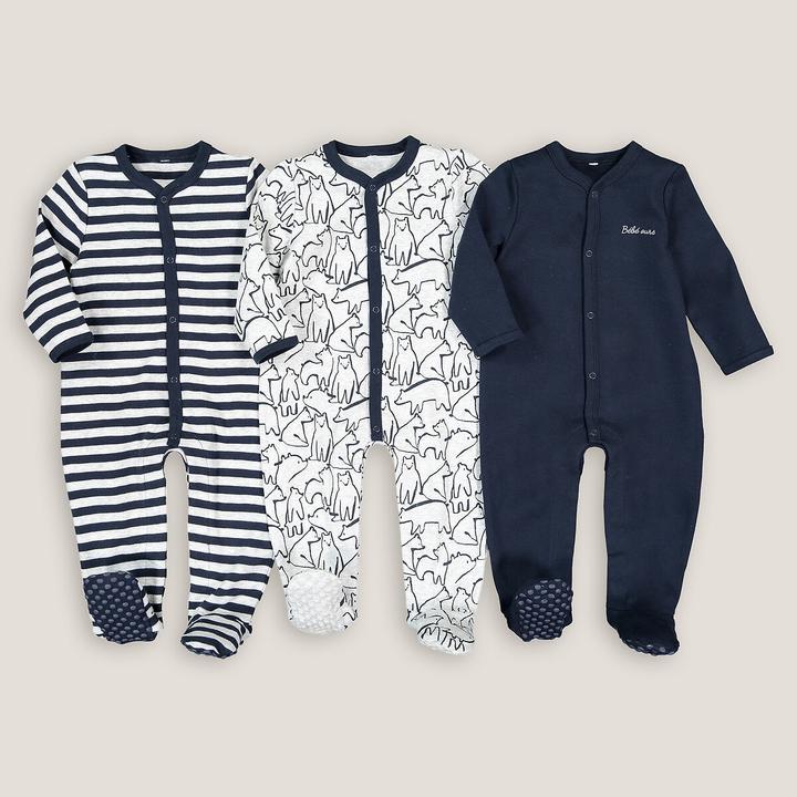 Produktbild La Redoute Collections 3er-Pack Strampler aus Baumwolle (45)