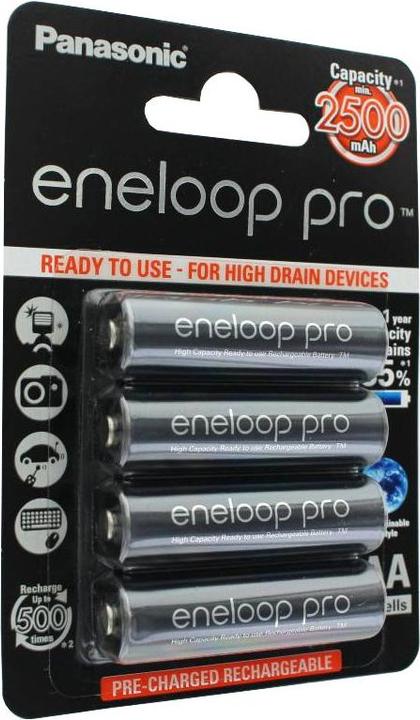 Actual product image Panasonic Eneloop Pro (4 pcs., AA, 2500 mAh)