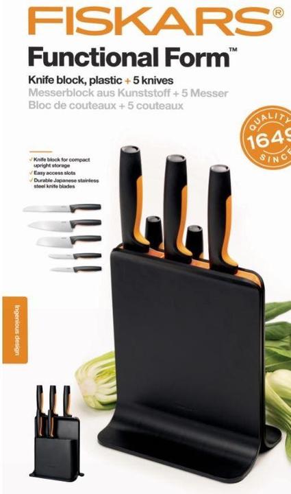 Immagine prodotto Fiskars Custodia per coltelli in plastica Functional Form per 5 coltelli