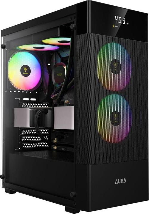 Productafbeelding Gamdias Boitier Moyen Tour ATX Aura GC5 Elite RGB avec panneau vitré (Noir) (ATX)
