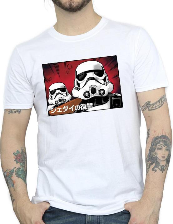 Actual product image Star Wars Mens Stormtrooper Japanese T-Shirt (L)