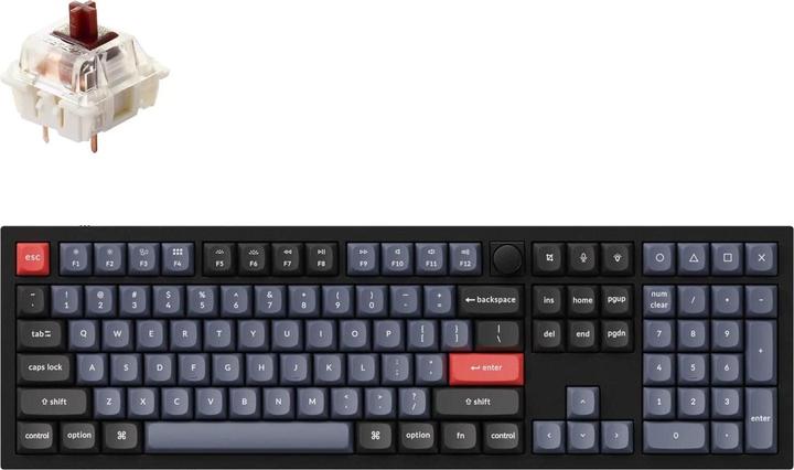 Keychron Key Q6 Knob Full Alu RGB Gat Brown bk H Q6-M3-DE (DE, Kabelgebunden)