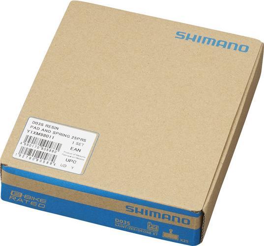 Actual product image Shimano Brake pads BP D03S RXBS Synthetic resin 25 pairs Workshop packaging (Shimano, Resin)