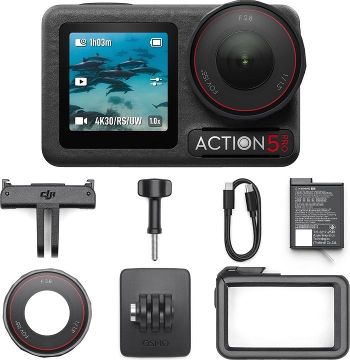 Produktbild DJI Osmo Action 5 Pro Standard Combo (120p, WLAN, Bluetooth)