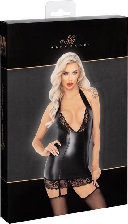 Actual product image Noir Handmade Powerwetlook mini dress (S)