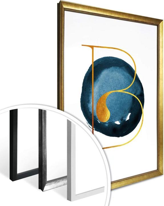 Produktbild Trenddeko Das goldene B (40 x 50 cm)
