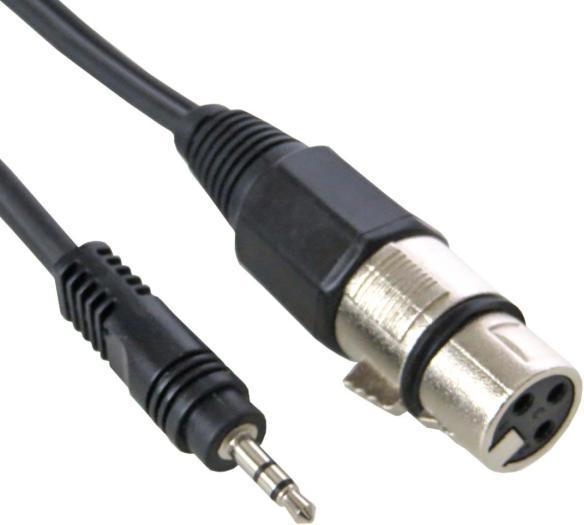Actual product image keepdrum MC-008XJ 3m XLR Female - 3.5mm Mini Jack (3 m)